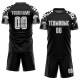 Custom Black White-Camo Sublimation Uniform Jersey Custom Black White-Camo Sublimation Uniform Jersey